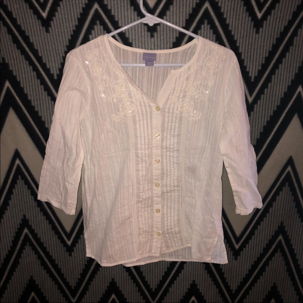 white laura scott top